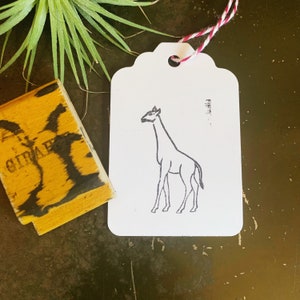 Vintage Giraffe Stempel, Zoo Tier Stempel, BUJO Bullet Journal Stempel