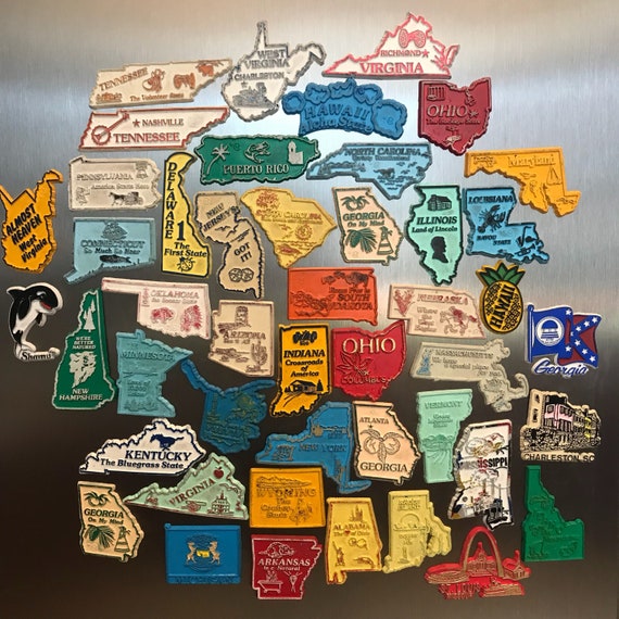 O-Z State Magnets, Vintage Collectible & Home State Gifts