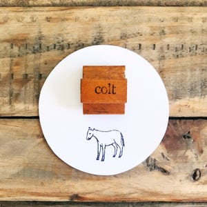 Sello de goma de potro antiguo, regalo para amantes de los caballos, sellos para correos felices y decoración de sobres