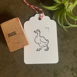 Vintage Walking Duck Stamp, Storytime Crafts, Gift For Preschool Teacher