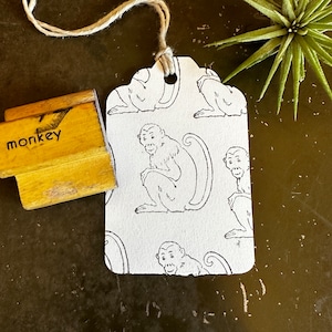 Vintage Affe Stempel, Holz & Gummi Stempeln Designs zum Basteln