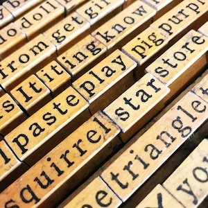 D-G Vintage Journaling Word Stamps, Creative Play For All Ages