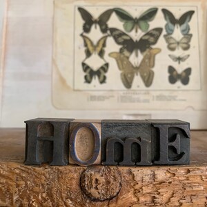 13/16 Inch Vintage Letterpress Letters, Small Uppercase & Lowercase Alphabet, Custom Mini Signs And Sayings image 4