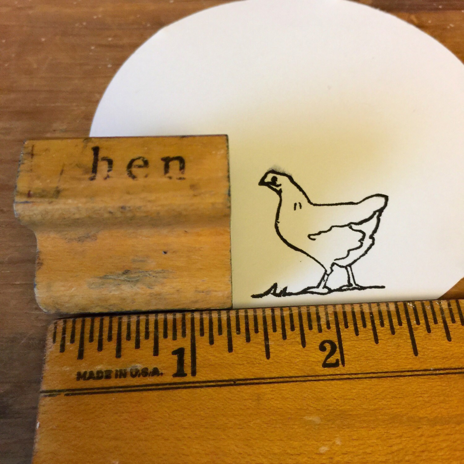 Vintage Hen Stamp, Farm Animal Rubber Stamps, Bird DIY & Happy Mail ...