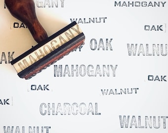 Sellos de madera vintage con palabras, sellos con mango de madera para diseño creativo y manualidades, decoración de oficina antigua y accesorios de cine.