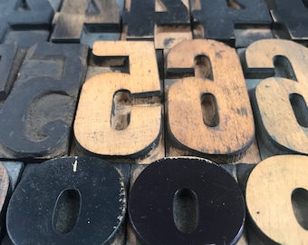 2 1/2 Inch Letterpress Number, Vintage Wood Number Type, Vintage Font Serif & San Serif Typography Christmas Countdown Gifts