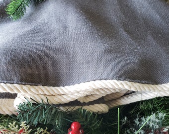 christmas tree skirt small burlap grey modern farmhouse industrial lodge decor coastal tree skirt - Christmas Tree Skirts Etsy christmas tree skirt small burlap grey modern farmhouse industrial lodge decor coastal tree skirt - Christmas Tree Skirts Etsy