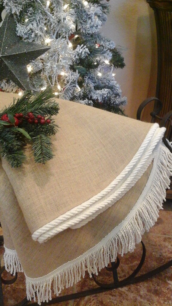 USA Made Champagne Beige Shimmery Damask 26 Tree Skirt