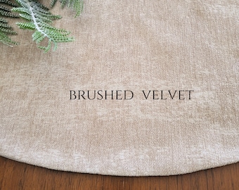 Made to order ~Luxe Plush Reversible Tree Skirt~ Medium ~ French Country~ Cottage Chic