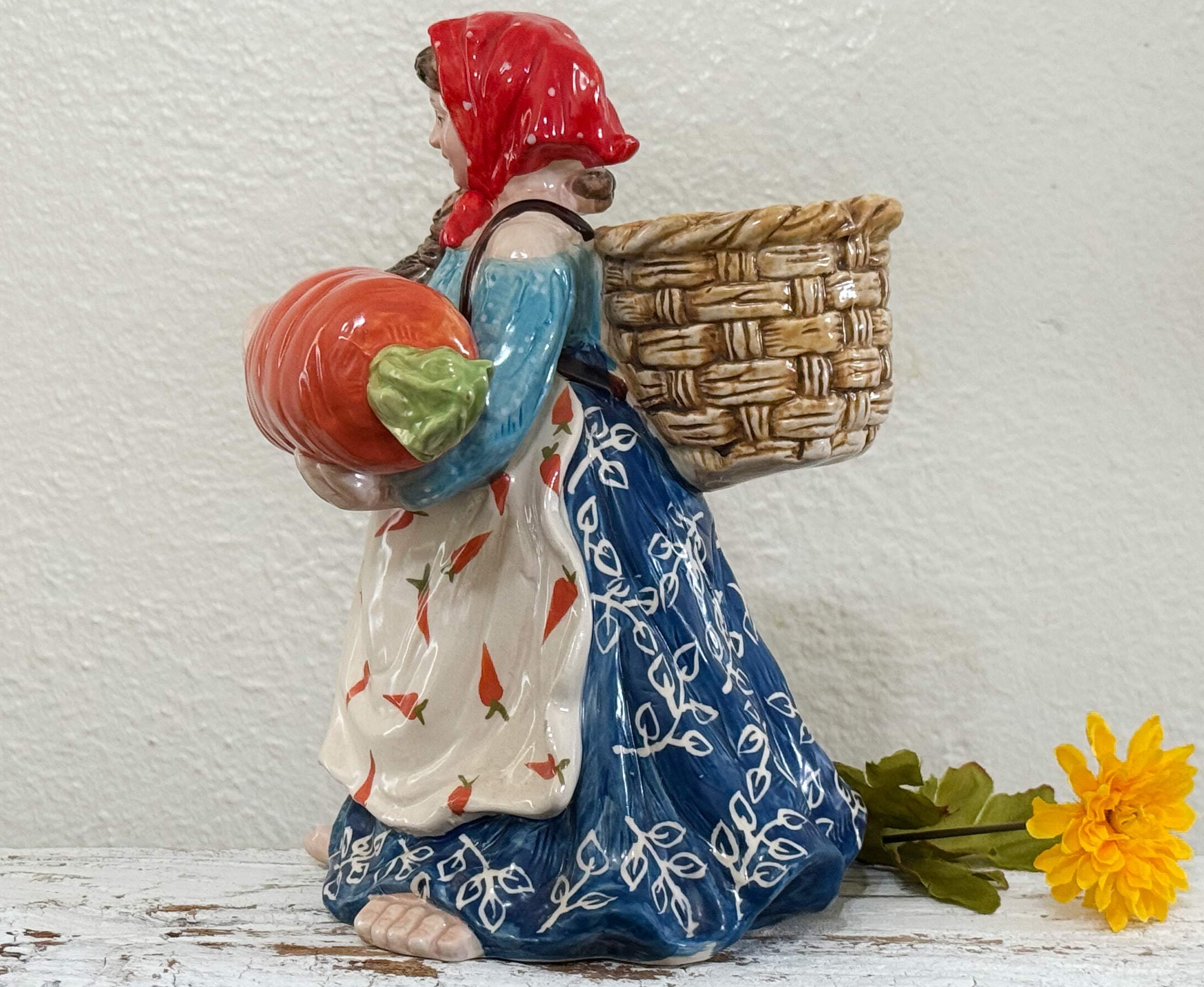 Vintage Blue Sky Pottery 18 Carrots by Laura Kelly Tea Light