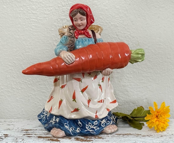 Vintage Blue Sky Pottery 18 Carrots by Laura Kelly Tea Light