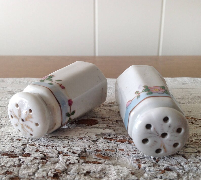 Miniature Hand Painted Salt Pepper Shakers Made in Japan Etsy