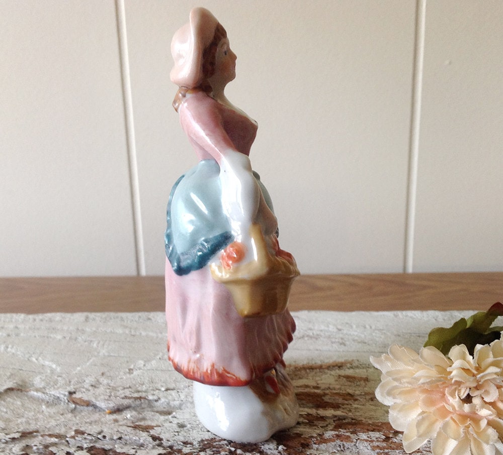 Porcelain Figurine of Woman, Occupied Japan, Vintage China