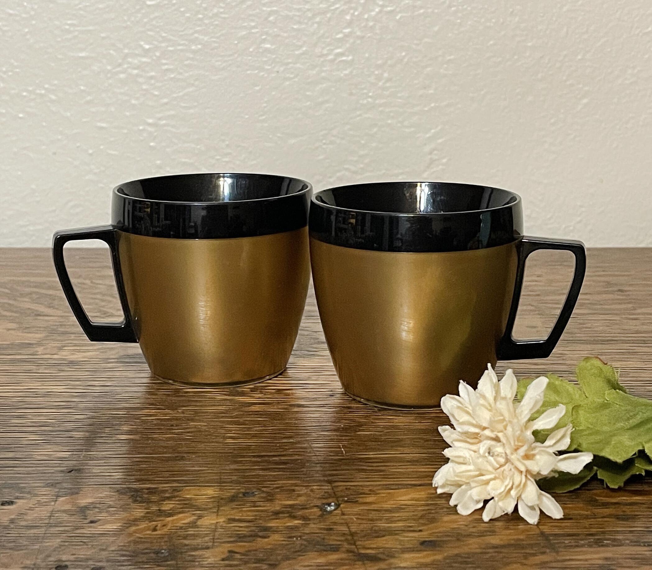 Coffee Cup Thermo Serv Mugs Vintage Plastic Thermo-serv Insulated