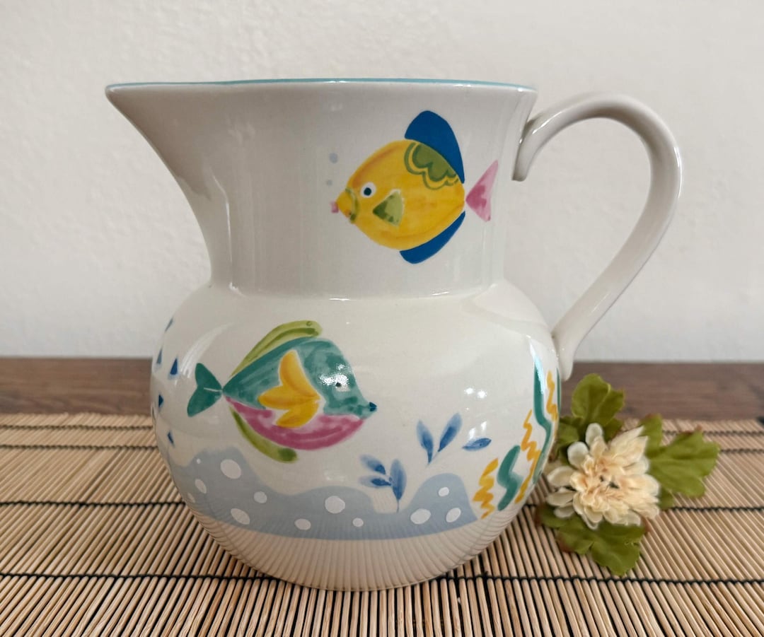 Vintage Studio Nova Barrier Reef Mikasa Large Pitcher, Water, Iced Tea ...