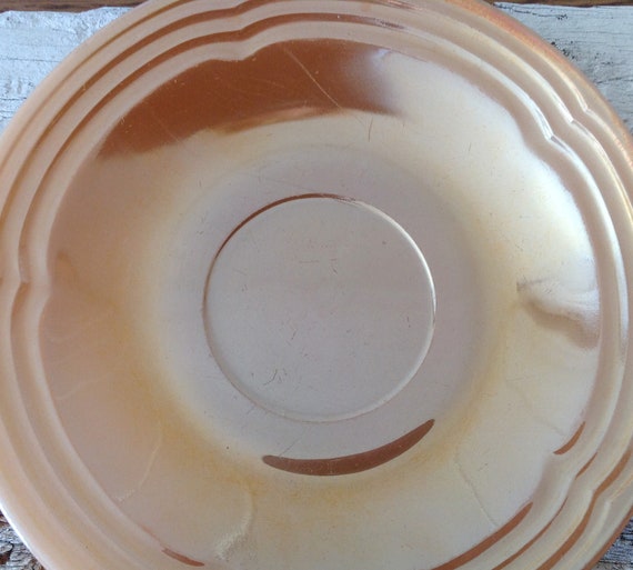 Fire king top oven ware peach