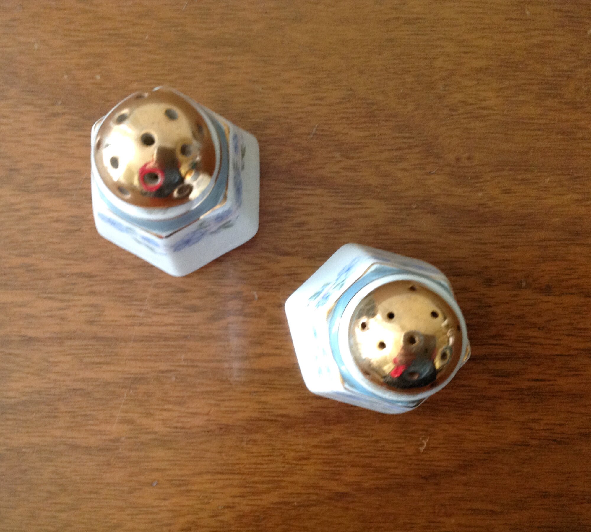 Vintage Anthropomorphic Ceramic Mushroom Salt & Pepper