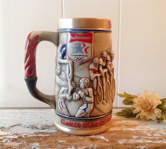 Budweiser Collectible Stein, 1984 US Olympics Dimensional