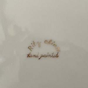 Ritz China Kutani Style Hand Decorated Small Porcelain Dessert, Side ...