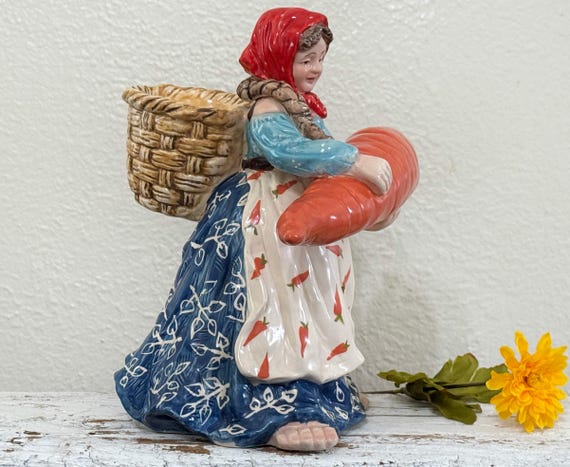 Vintage Blue Sky Pottery 18 Carrots by Laura Kelly Tea Light