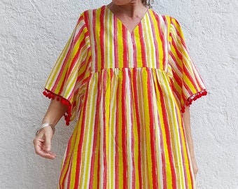 oversized dress in soft cotton