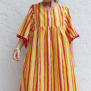 oversized dress in soft cotton