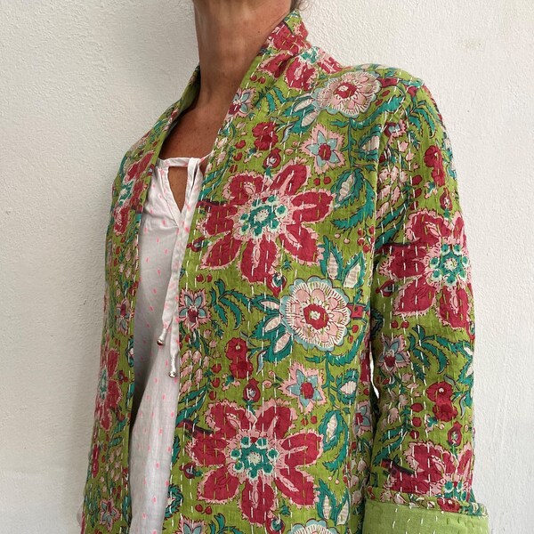 Green Kimono Etsy