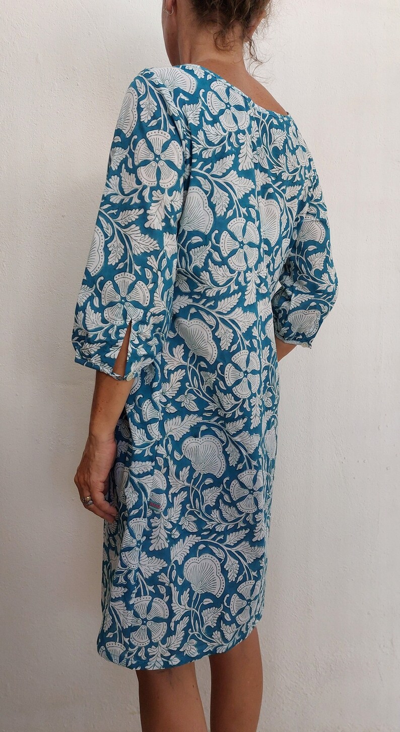 A-Line Pleated Chiffon Floor-Length Dress Turquoise