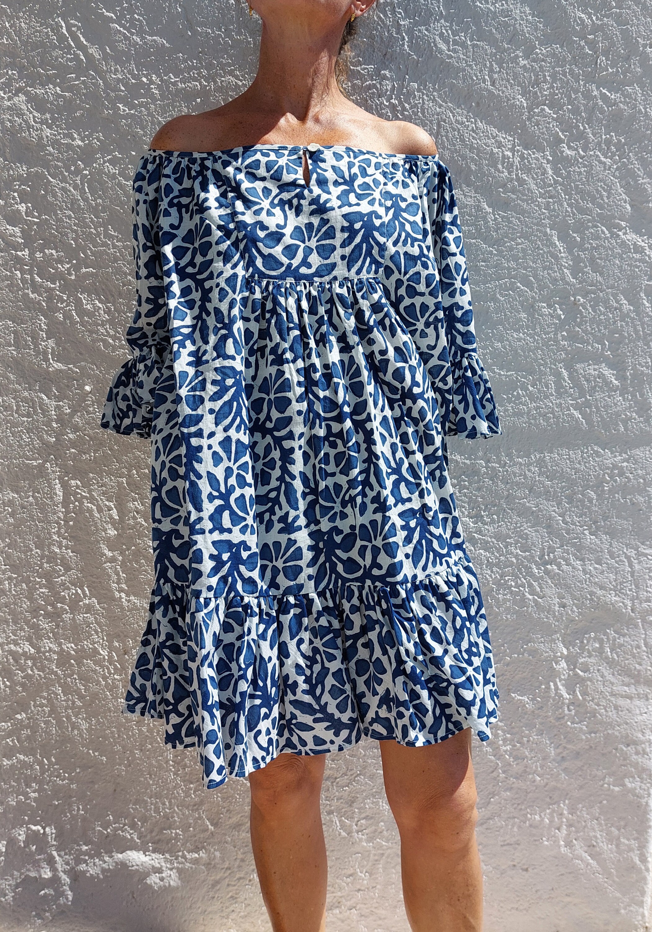 Indigo Blue Short Strappy Dress