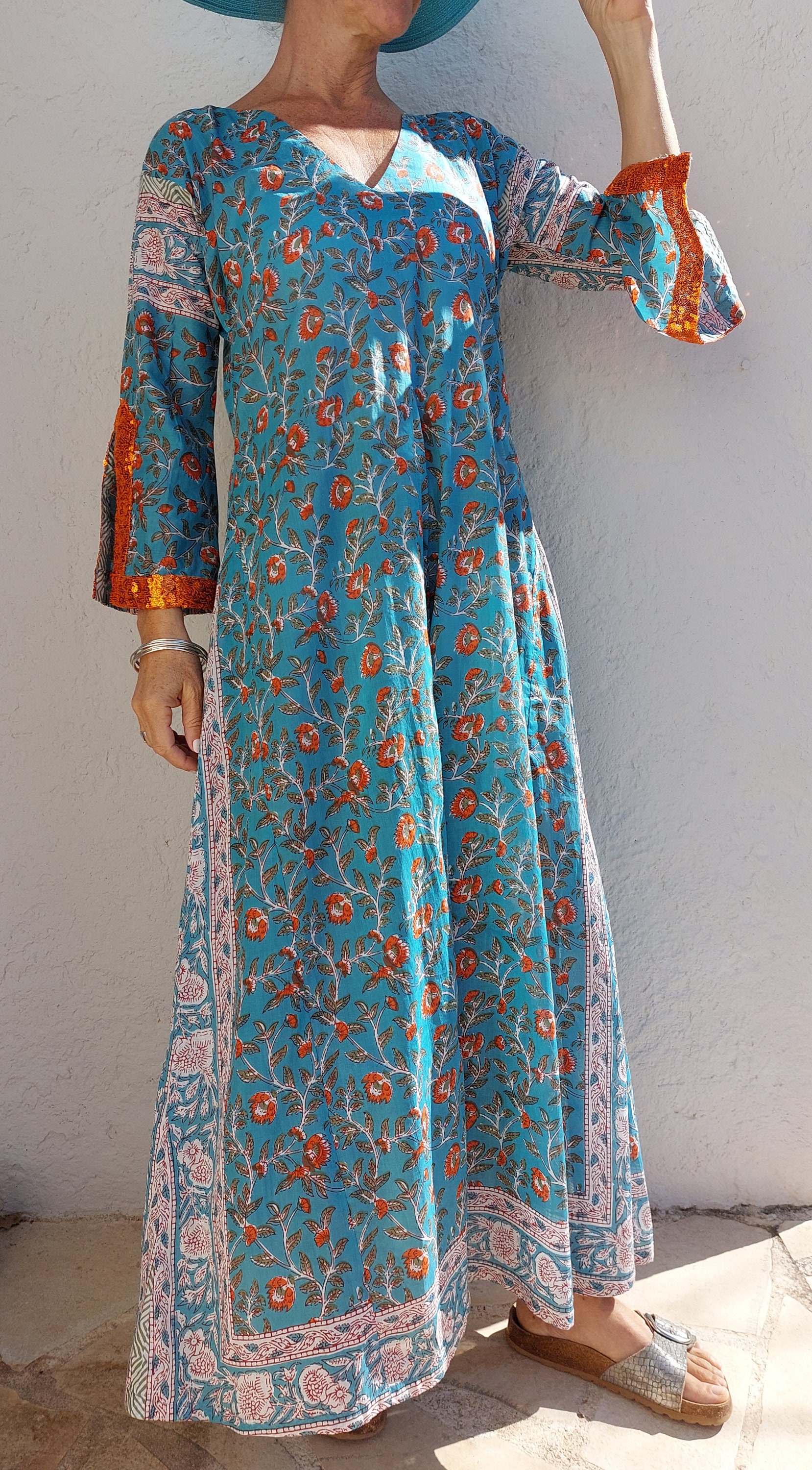 Aloha Turquoise Kaftan