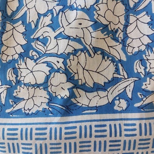 tunic in soft cotton blue-beige colors image 10
