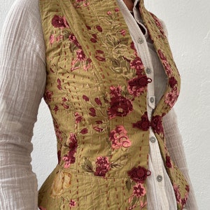 mustard waistcoat in cotton image 4