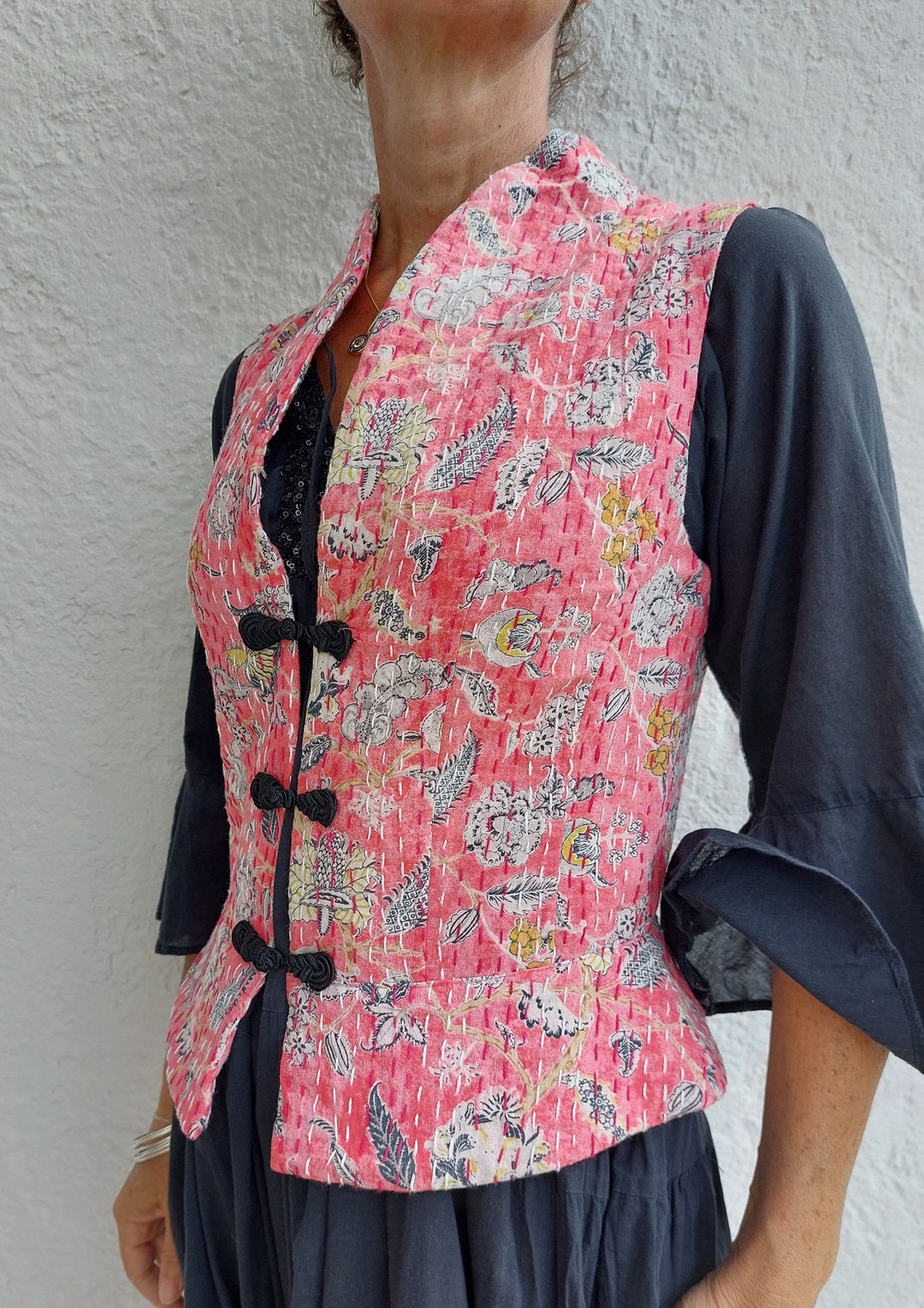 Pink Striped Waistcoat