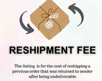 Re-shipping, Sending second time, Second time delivery when package returned to seller, Reshipping, Write seller first before buy shipping