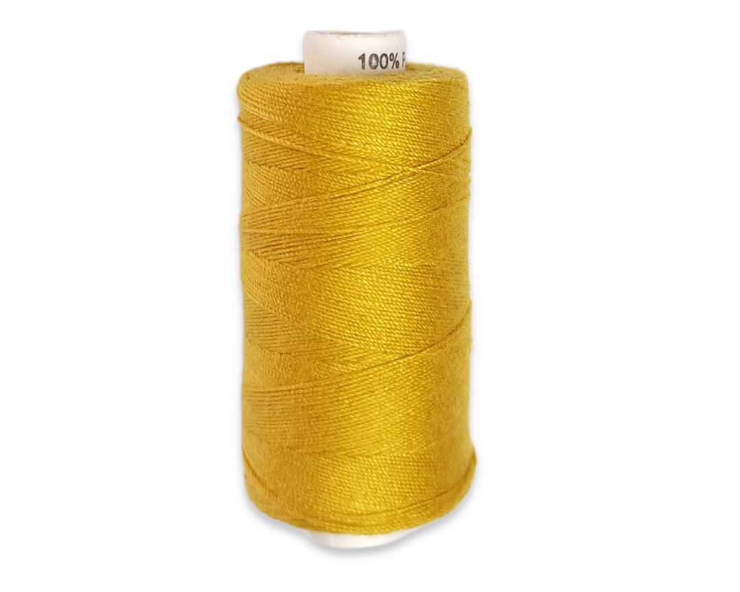 Bead Crochet Thread Dark Yellow Color for Small Seed Beads, for 11/0, 8