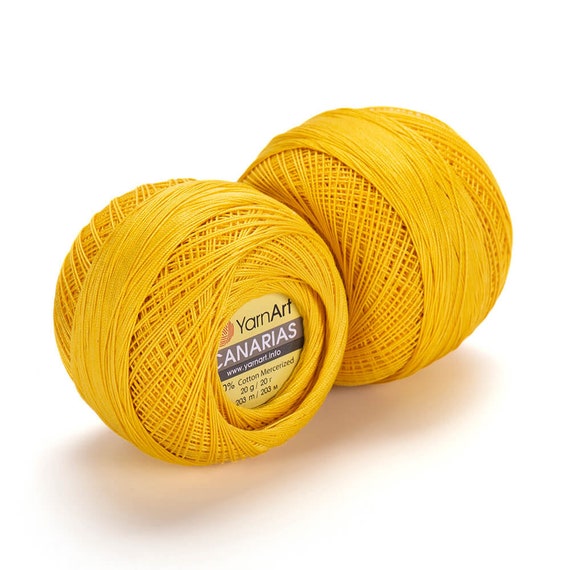 Bead Crochet Thread Yellow for Small Beads, for 11/0 or 8/0 Seed