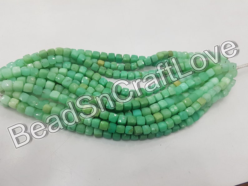 8inch AAA quality 7-8mm Pink opal Garnets chrysoprase 3D cube Box shape faceted Briolettes