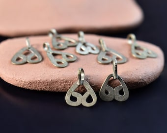 8 Kuchi Charms: Afghan Tribal Metal Findings - DIY Jewelry