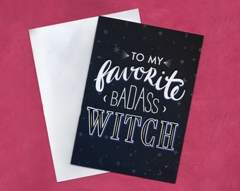 Badass Witch Card, Best Friends Card, Galentine
