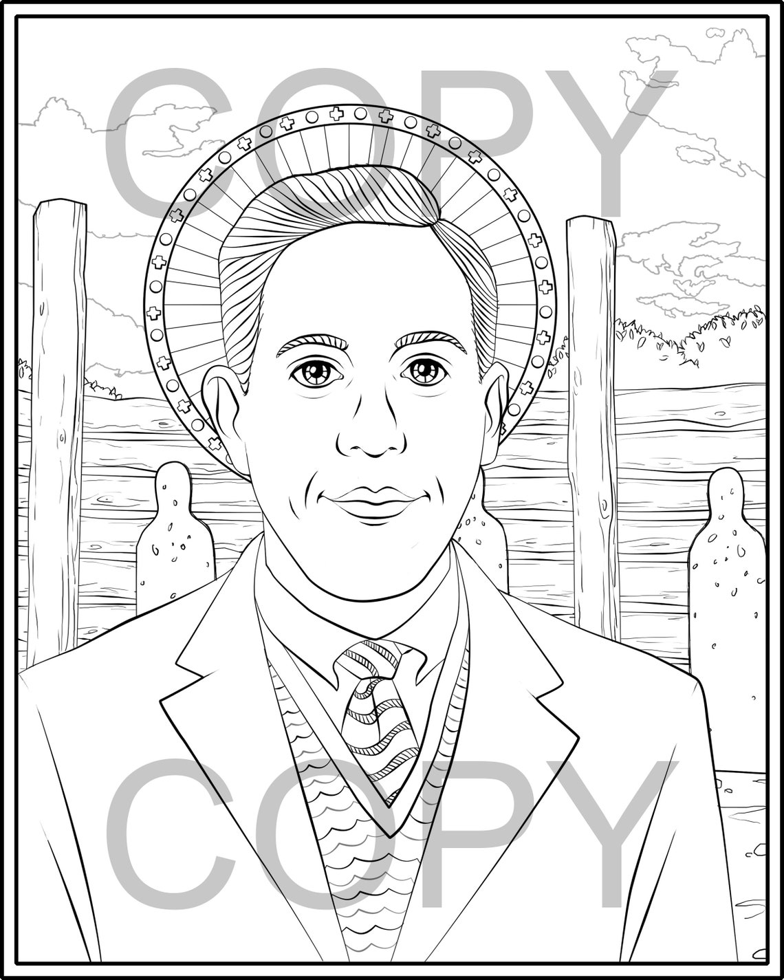 Blessed Miguel Pro Coloring Pages | Etsy