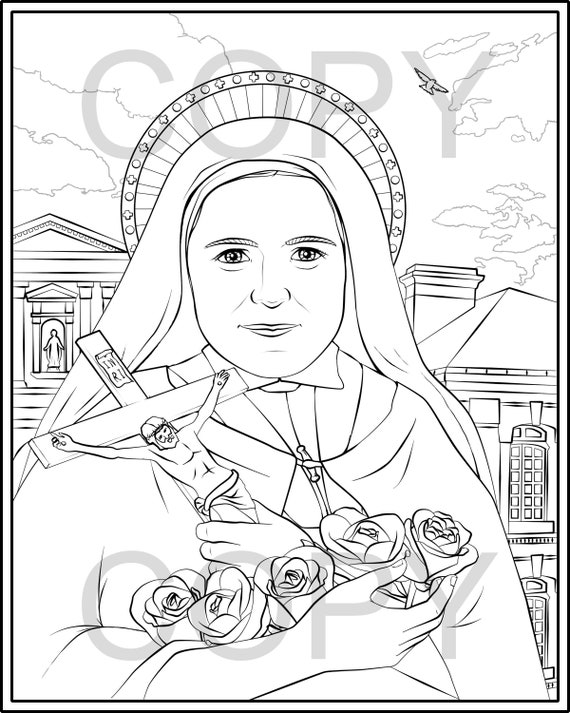 Coloring Page Kateri Tekakwitha Coloring Pages