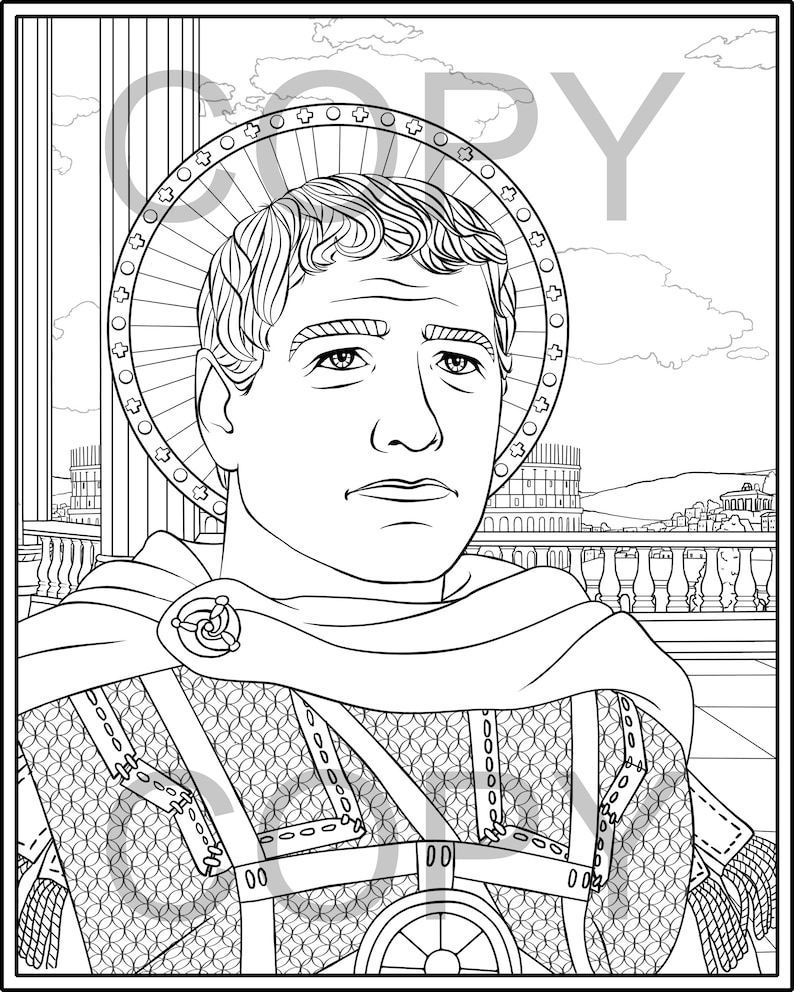 Saint Marcellus the Centurion Coloring Pages image 1