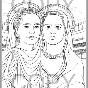 Saints Perpetua and Felicity Coloring Pages