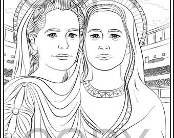Saints Perpetua and Felicity Coloring Pages