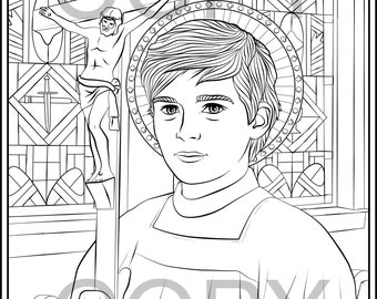 Catholic Coloring Page Saint Dominic Savio Catholic Saints Printable ...