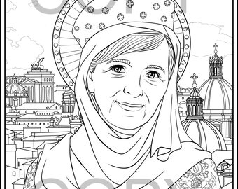 Blessed Jacoba de Settesoli Coloring Pages