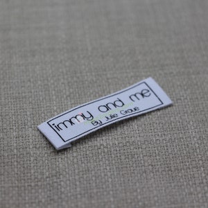 100 Printed Cotton Labels, Cotton Fabric Labels, Custom Cotton Tag, Clothing Cotton Label, Cotton Neck Tag, Custom Fabric Tags, Post Ship. image 6