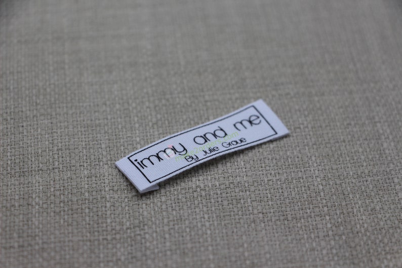 100 Printed Cotton Labels, Cotton Fabric Labels, Custom Cotton Tag, Clothing Cotton Label, Cotton Neck Tag, Custom Fabric Tags, Post Ship. image 6