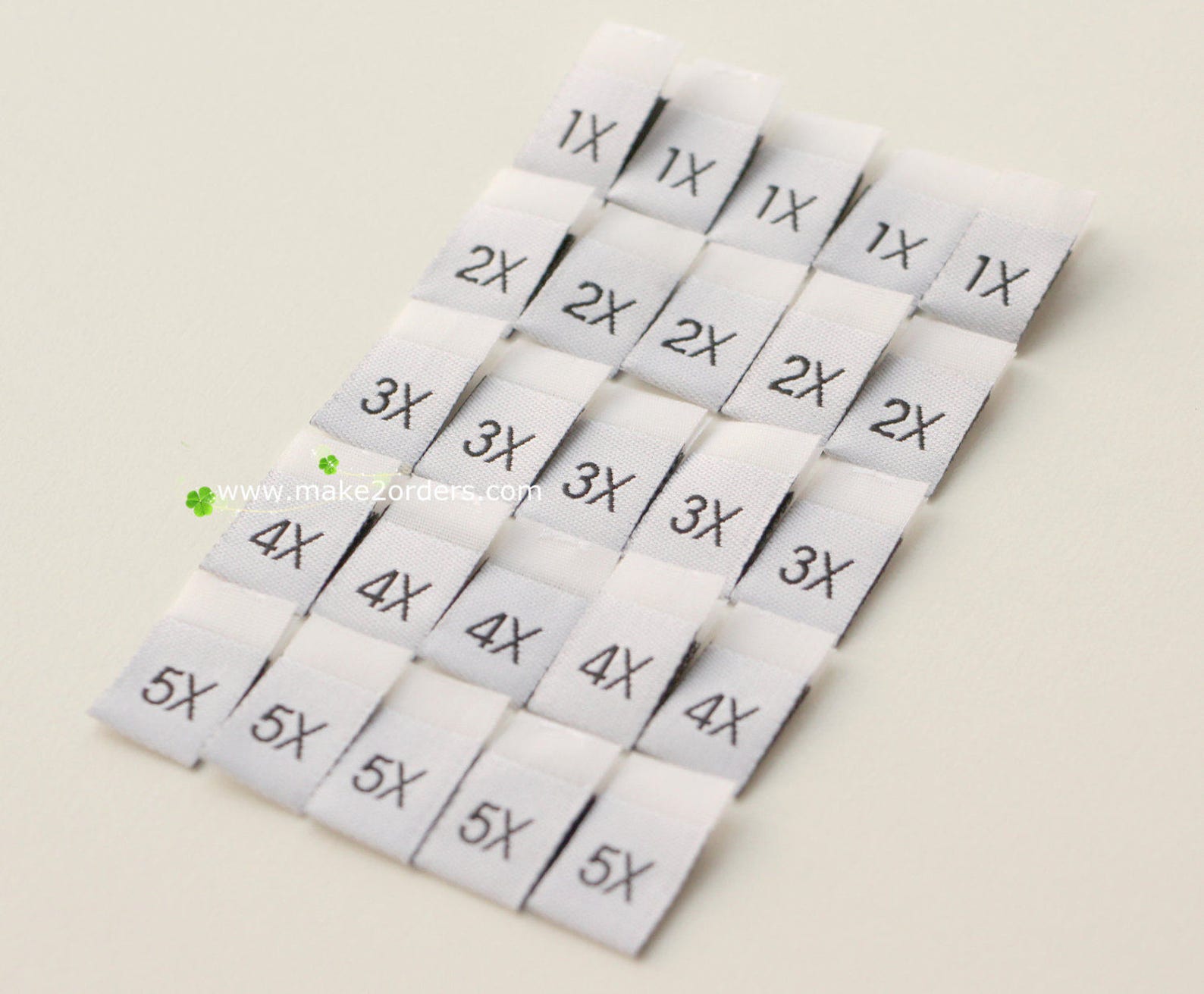 Fabric Size Labels Clothing Size Labels Number Size Label Etsy