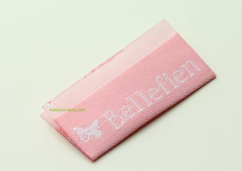 250 Tag Clothing Sew in Name Labels Sew on Clothing Tag Etsy